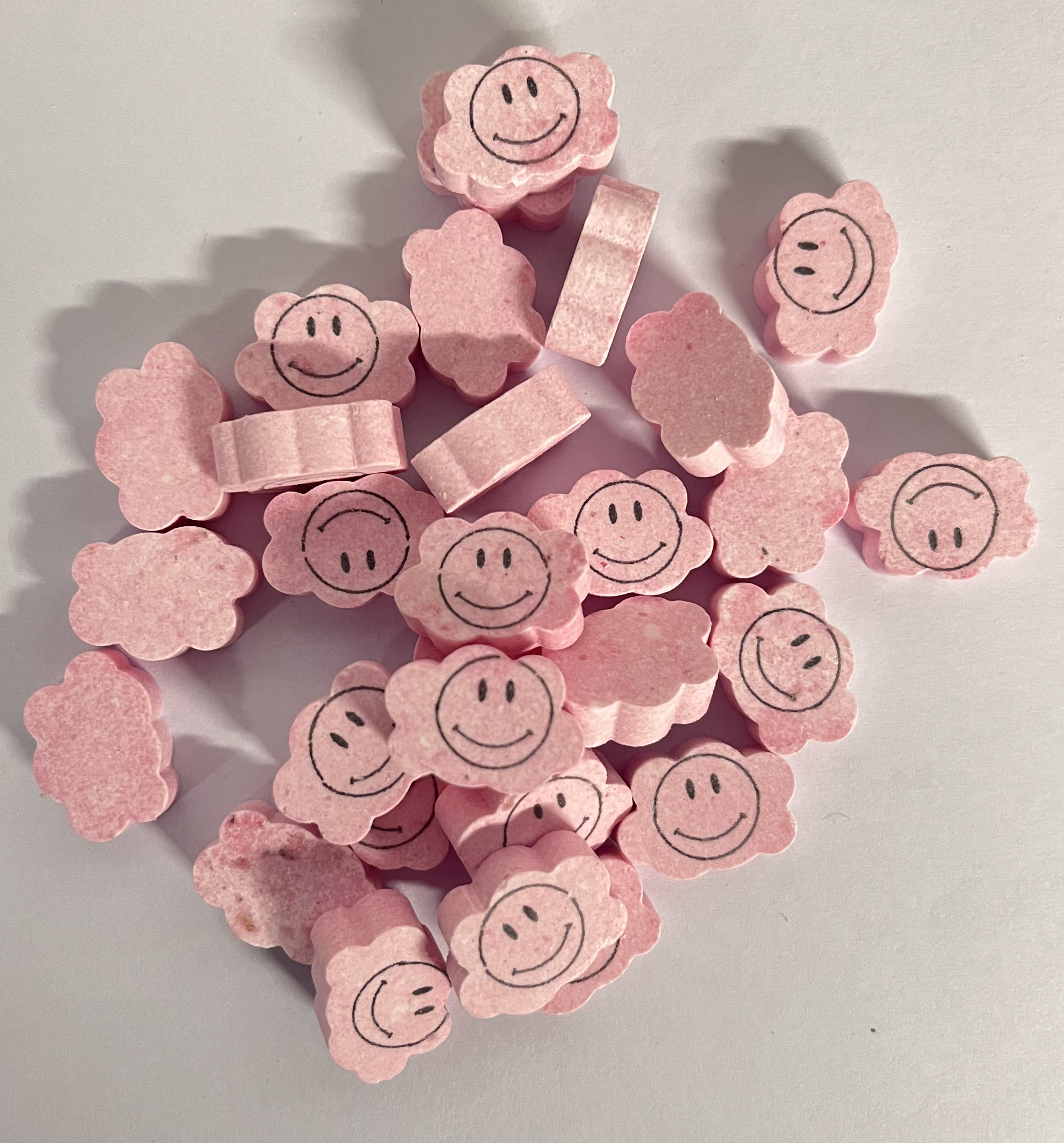 Bonbons nuages roses imprimés  | gourmandises.decors-fins.com