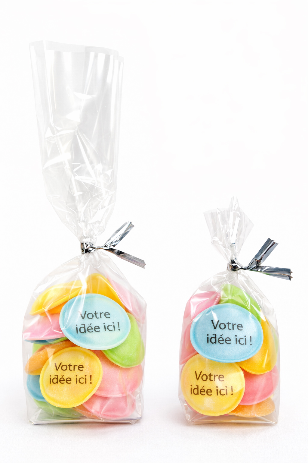 Bonbons imprimés soucoupes | gourmandises.decors-fins.com