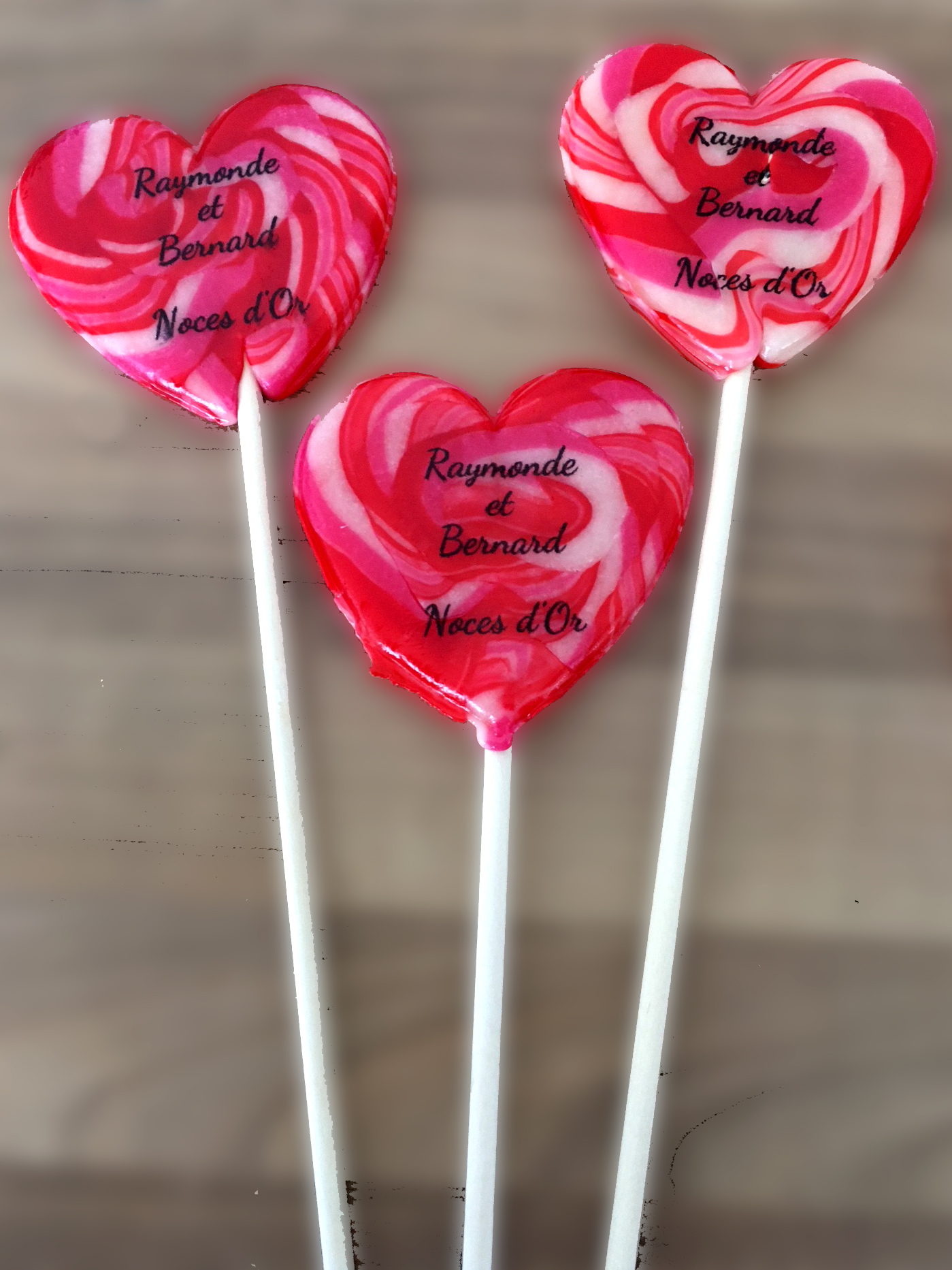 Sucette amour personnalisées | gourmandises.decors-fins.com