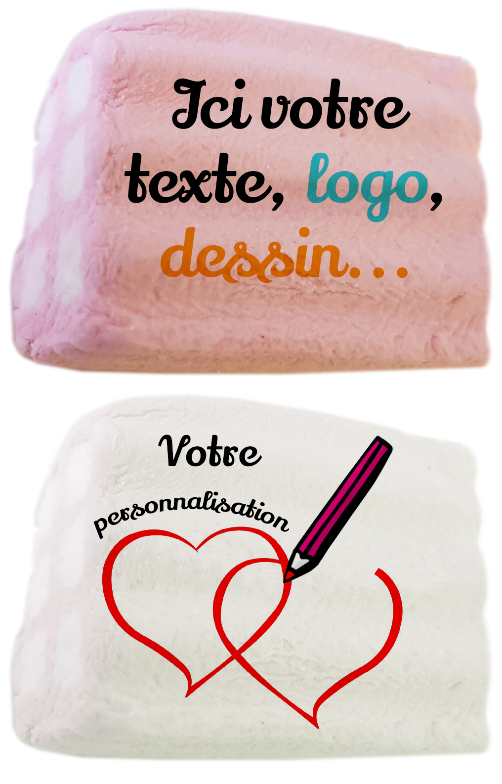 Impression sur marshmallows, guimauves personnalisées | gourmandises.decors-fins.com