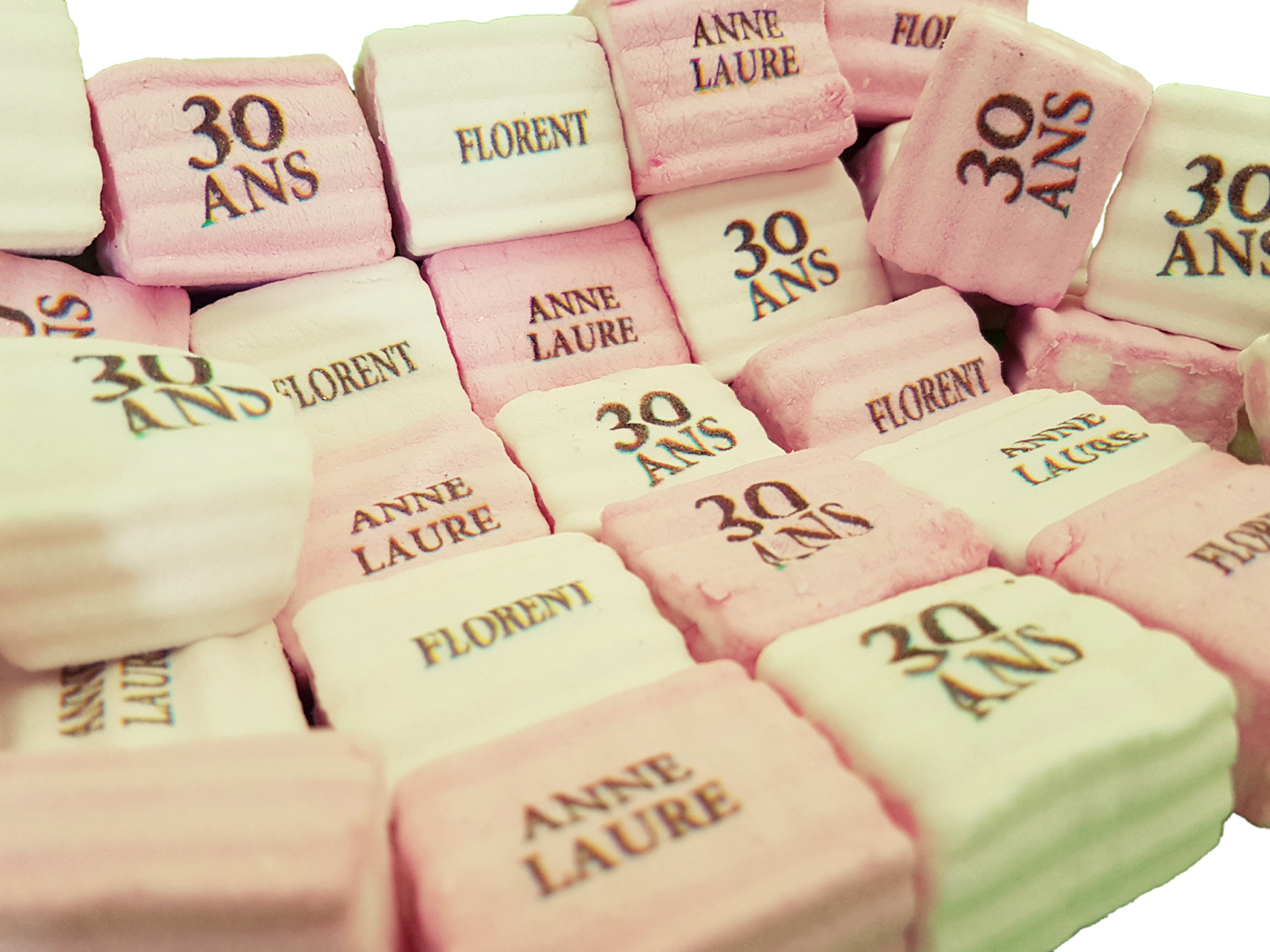 Marshmallows anniversaire 30 ans | gourmandises.decors-fins.com